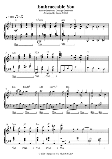 Embraceable You (arr. Kevin P. Holt)