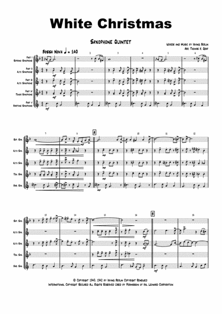 White Christmas (arr. Thomas H. Graf)