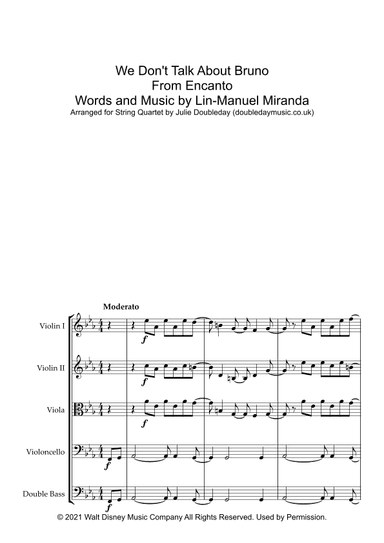 We Don't Talk About Bruno (arr. Julie Doubleday)
