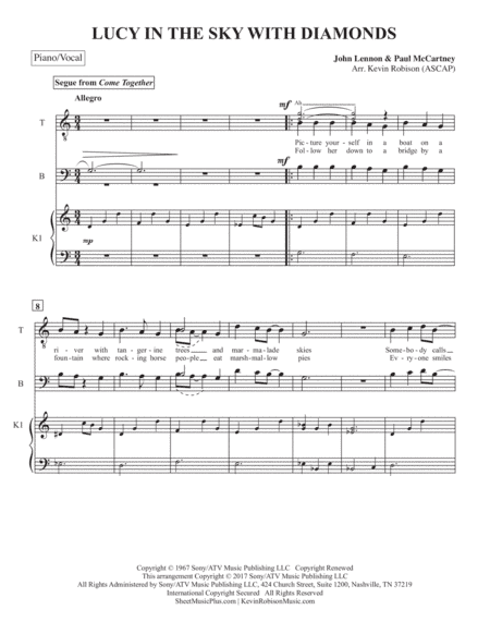 Lucy In The Sky With Diamonds (arr. Kevin Robison)
