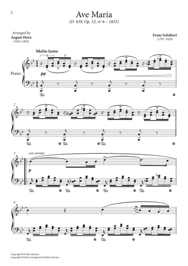 Ave Maria (Schubert) (arr. August Horn)