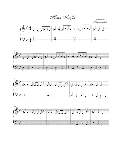 Hava Nagila (arr. Ester Alessandrini)