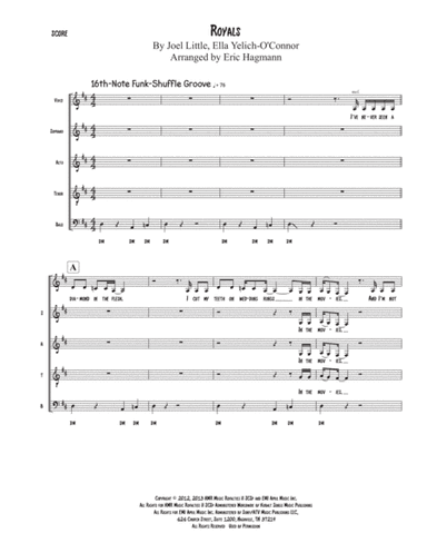 Royals (arr. Eric Hagmann)