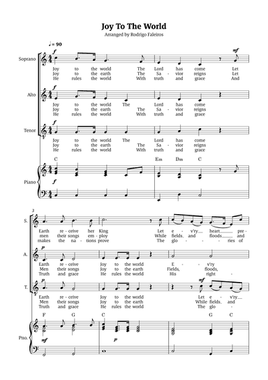 Joy To The World (arr. Rodrigo Faleiros)