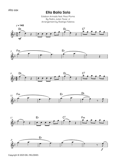 Ella Baila Sola (arr. Rodrigo Faleiros)