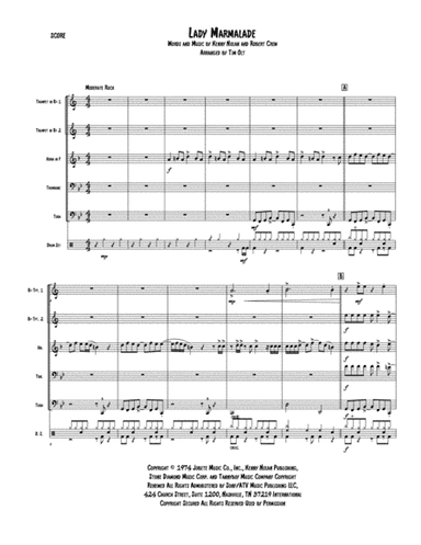 Lady Marmalade (arr. Tim Olt)