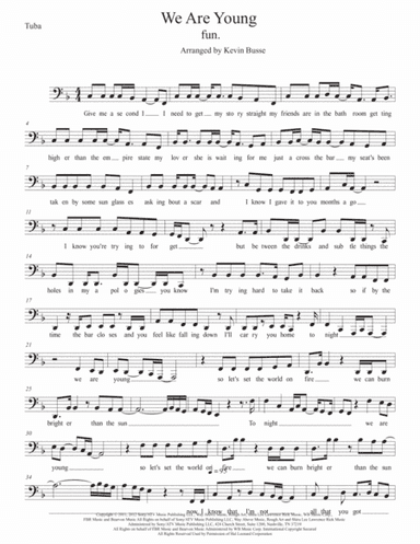 We Are Young (arr. Kevin Busse)