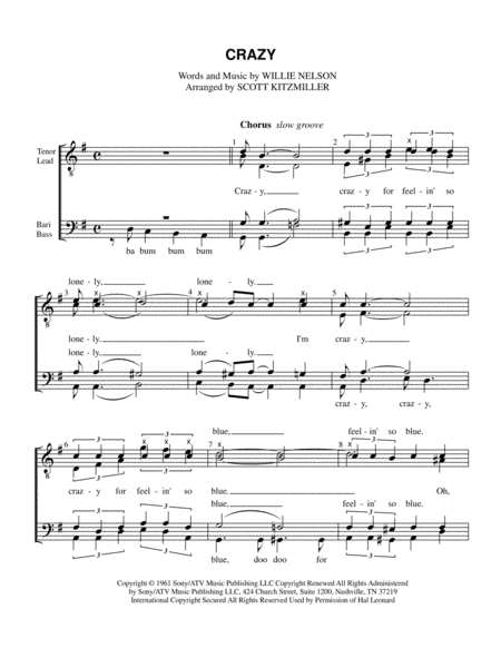 Crazy (arr. Scott Kitzmiller)