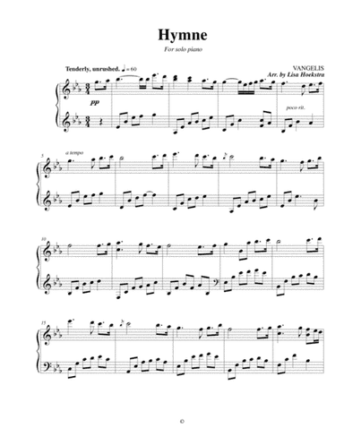 Hymne (arr. Lisa Hoekstra)