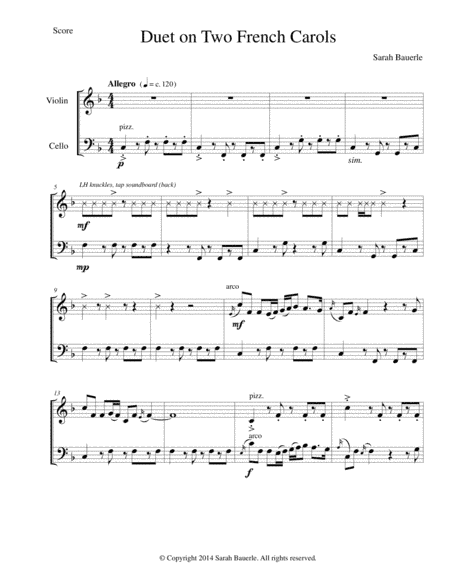 Duet on Two French Carols