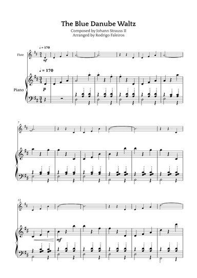 The Blue Danube Waltz (arr. Rodrigo Faleiros)