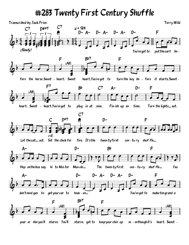 Twenty First Century Shuffle (arr. John Fries)