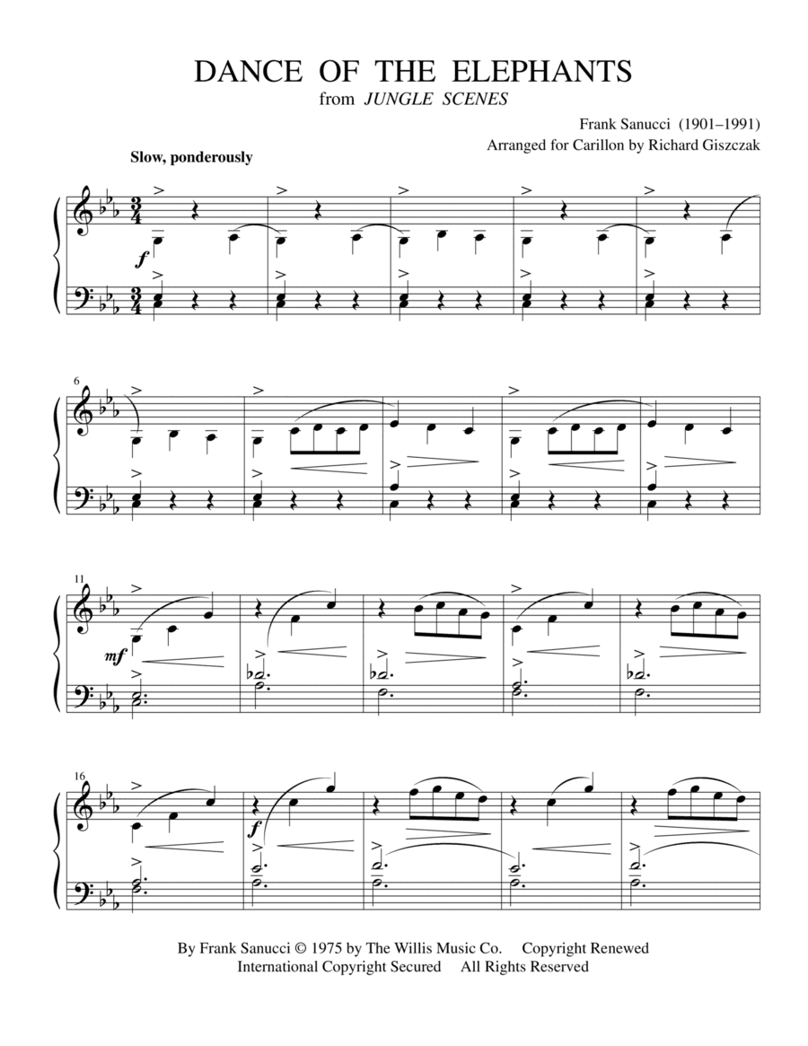 Dance Of The Elephants (arr. Richard Giszczak)