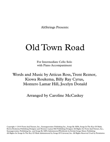 Old Town Road (remix) (arr. Caroline McCaskey)