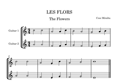 LES FLORS Guit Duet