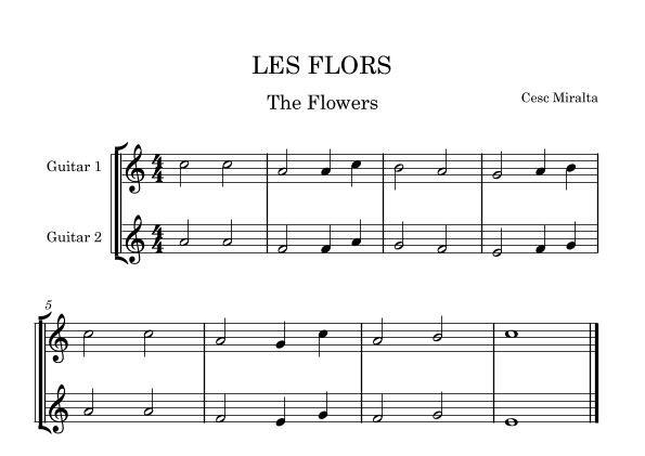 LES FLORS Guit Duet