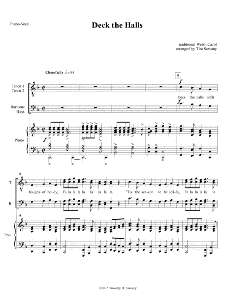 Deck the Halls (arr. Tim Sarsany)
