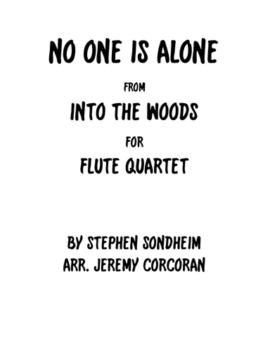 No One Is Alone (arr. Jeremy Corcoran)