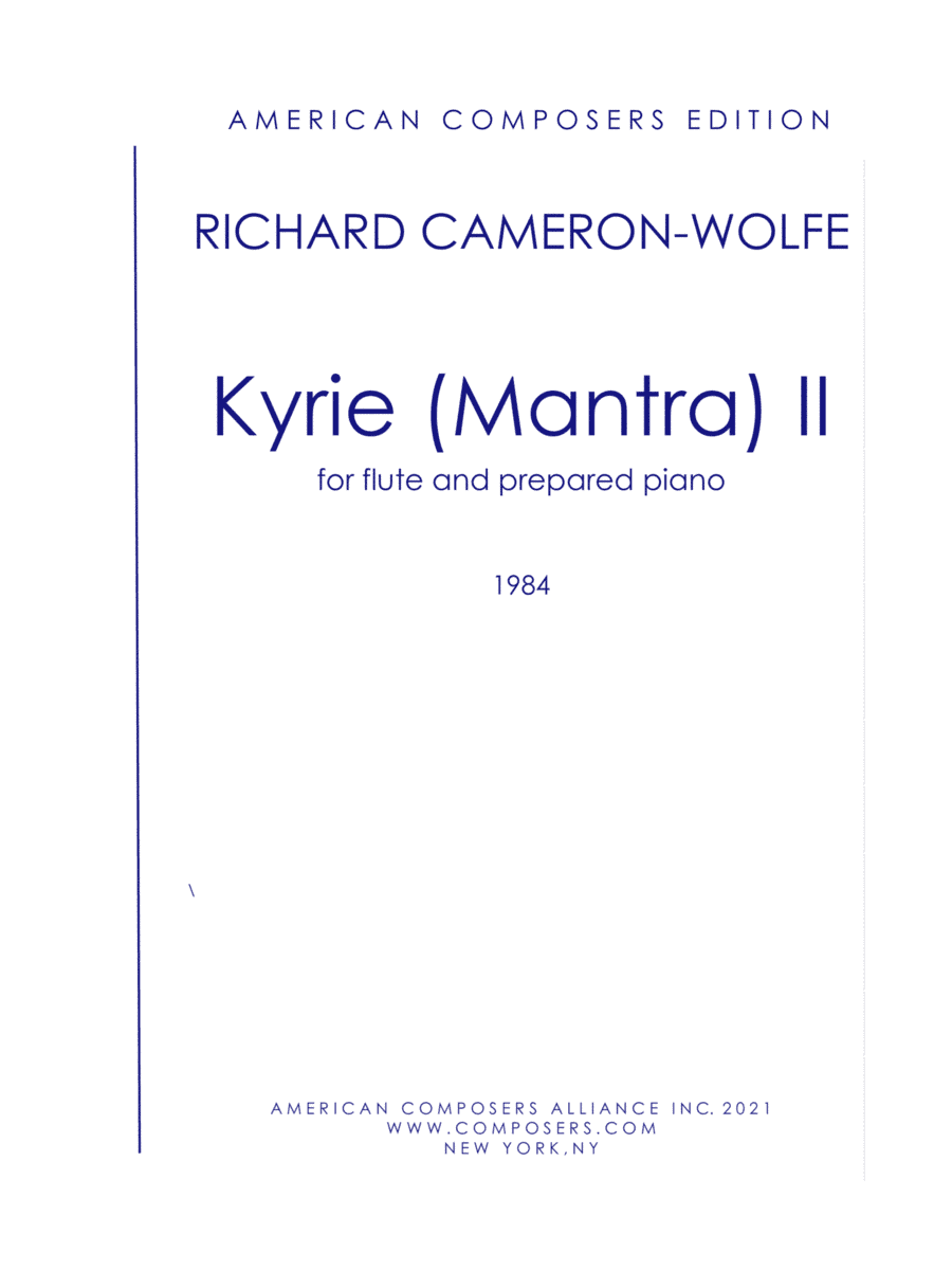 [Cameron-Wolfe] Kyrie (Mantra) II