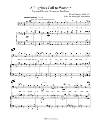 A Pilgrim's Call to Worship (SATB) (arr. Curtis Hanson)