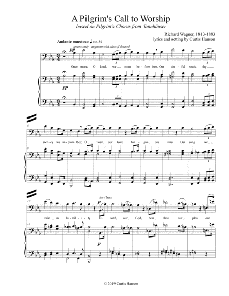 A Pilgrim's Call to Worship (SATB) (arr. Curtis Hanson)