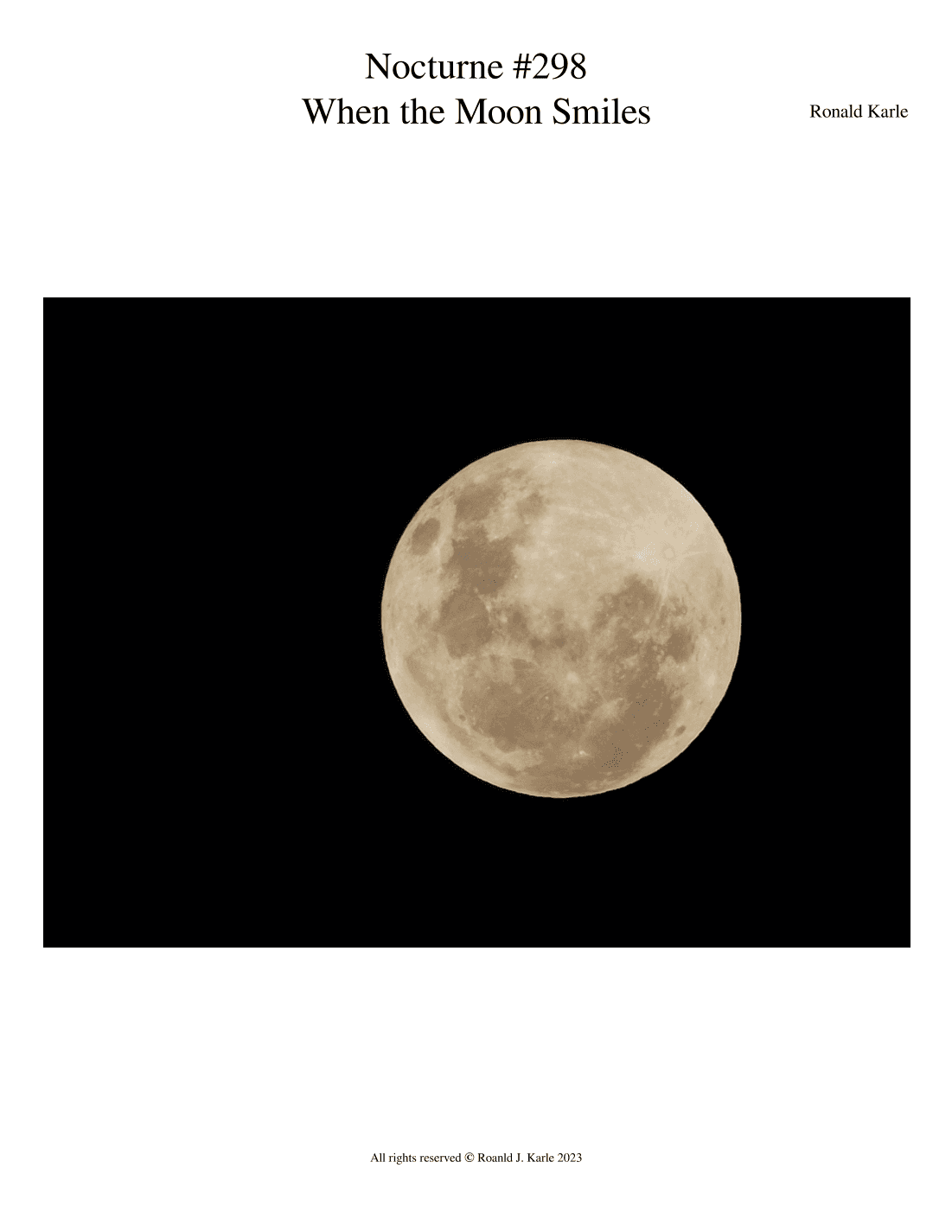 When the Moon Smiles