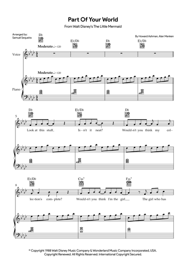 Part Of Your World (reprise) (arr. Samuel Sequeira)