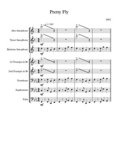 Pretty Fly (for A White Guy) (arr. MFZ)