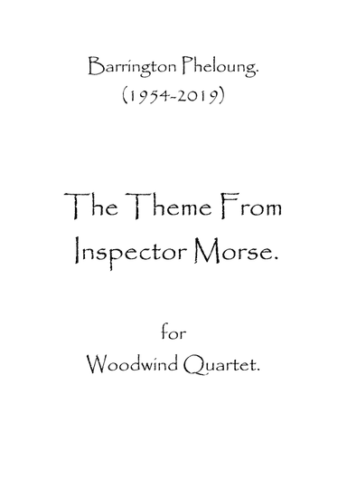 Inspector Morse (arr. Spence Bundy)