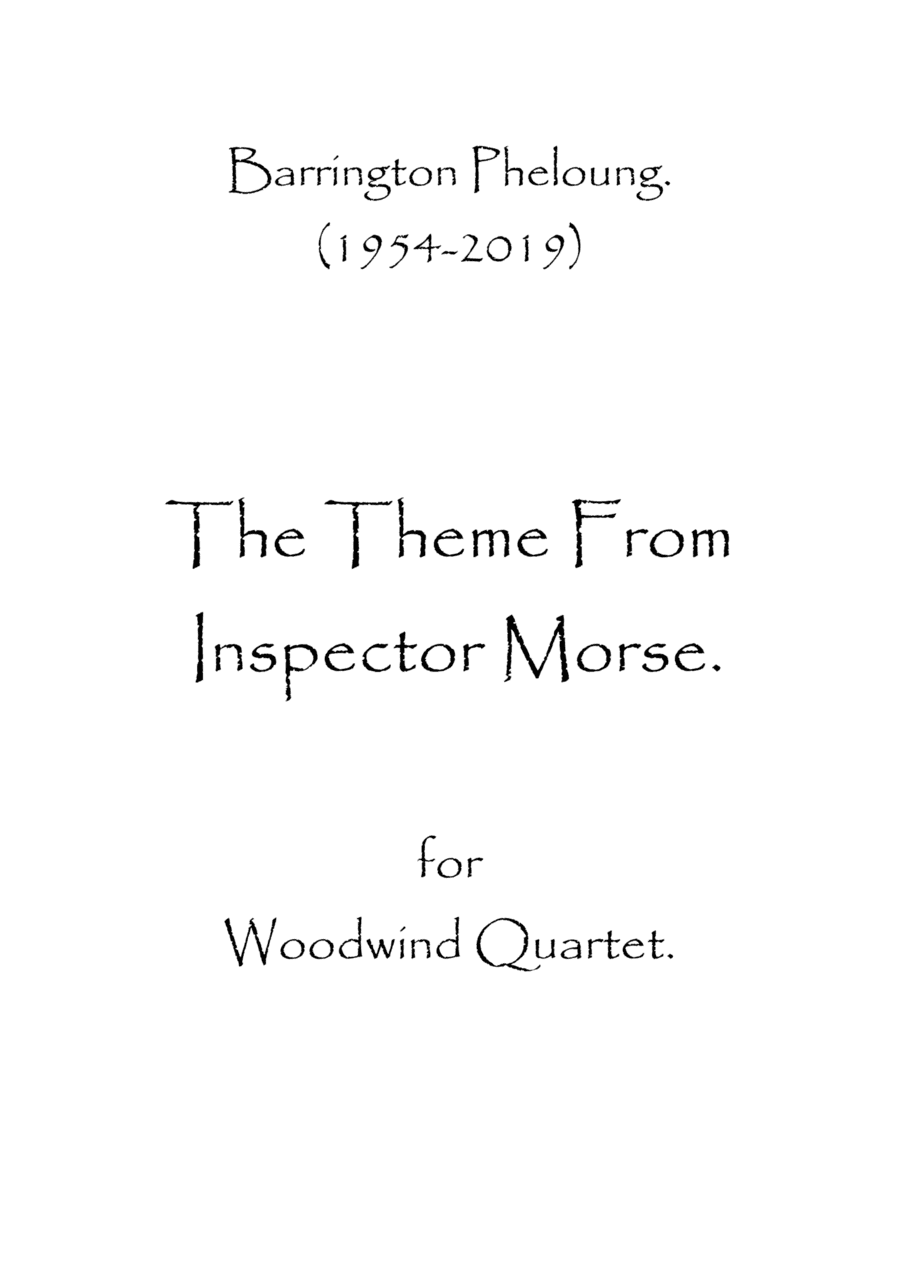 Inspector Morse (arr. Spence Bundy)