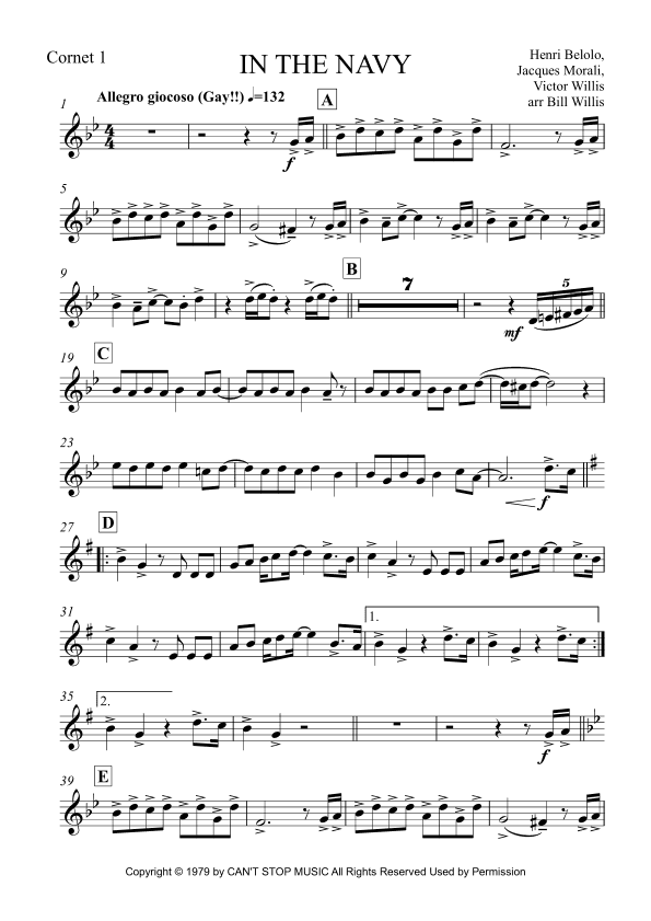 In The Navy (arr. Bill Willis)