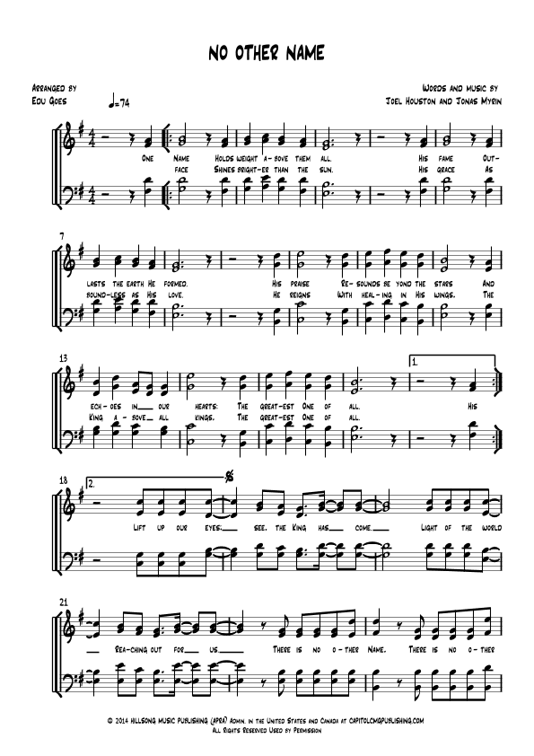 No Other Name (arr. Edu Góes)