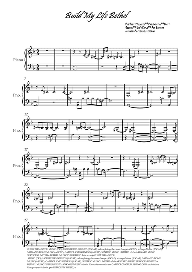 Build My Life (arr. by ezequiel zeferino)
