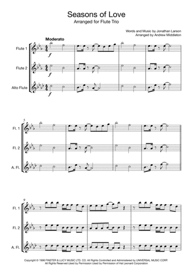 Seasons Of Love (arr. Andrew Middleton)