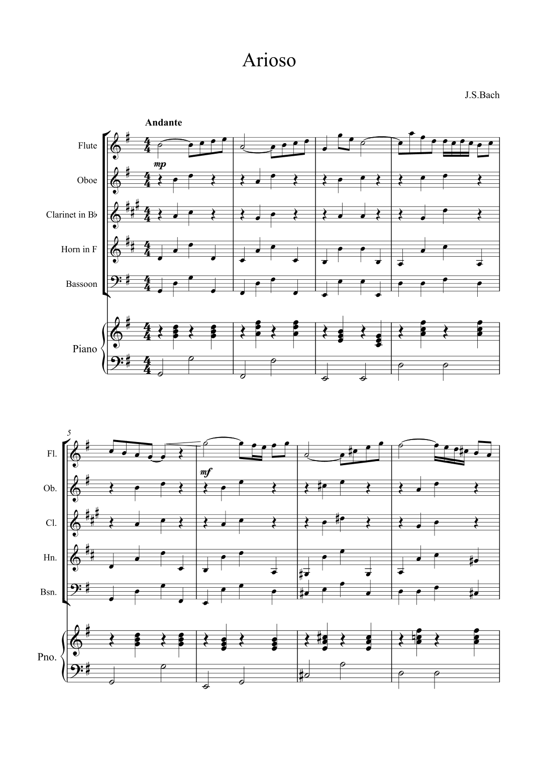 Arioso (arr. Alex Nunes Rodrigues)