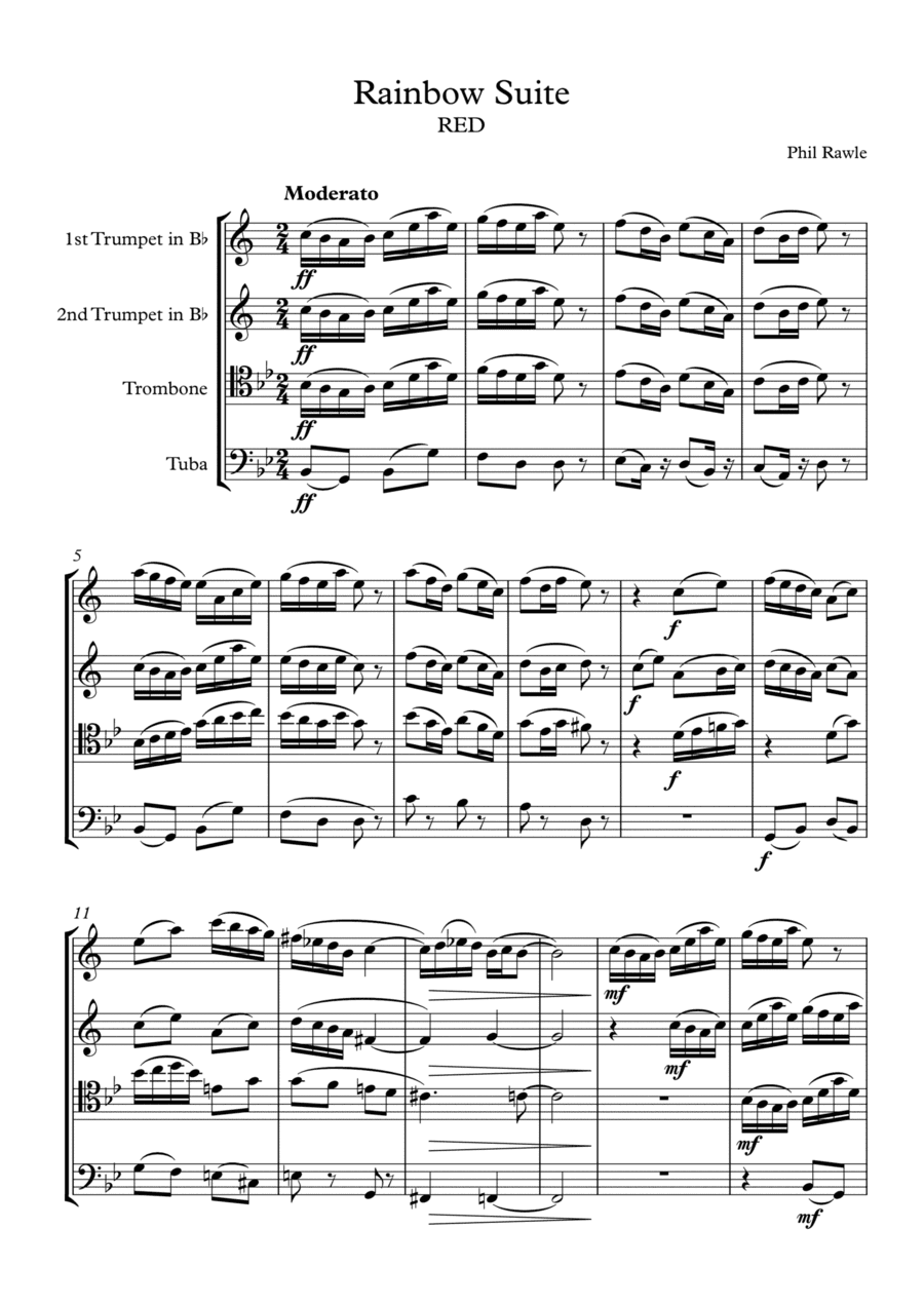 Rainbow Suite - Brass Quartet
