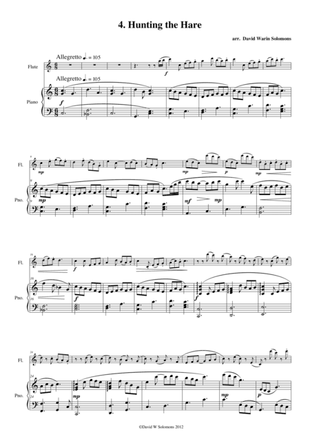 Hunting the Hare (flute and piano) (arr. David Warin Solomons)