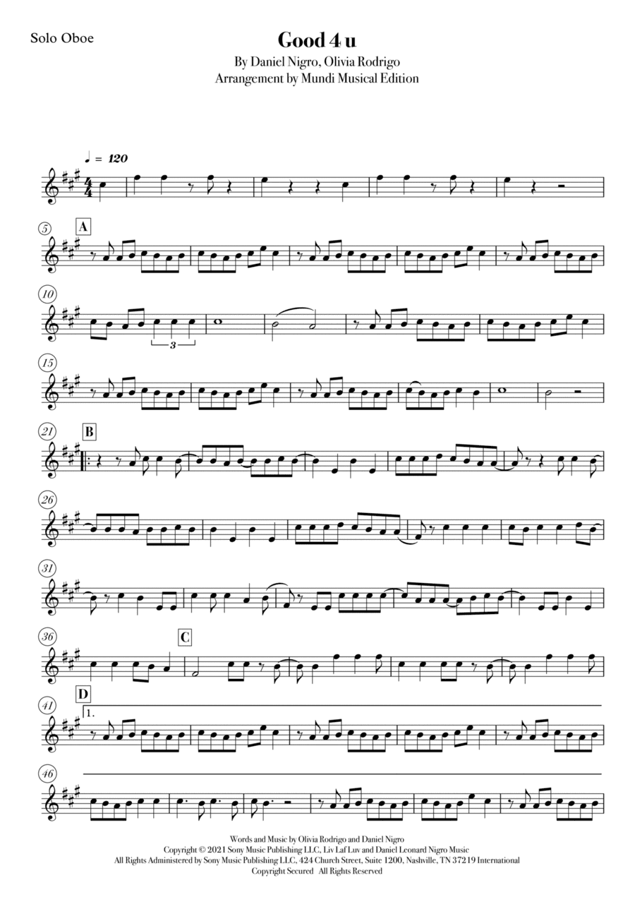 Good 4 U (arr. Mundi Musical Edition)
