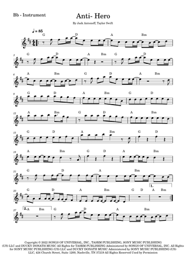 Anti-hero (arr. Fabio Eduardo de Oliveira)