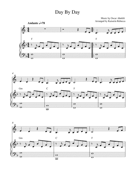 Day By Day (arr. Kaiserin Rebecca)