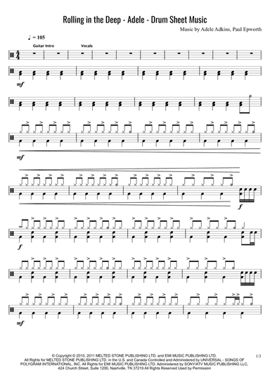 Rolling In The Deep (arr. Theo Lawrence / TL Music Lessons)