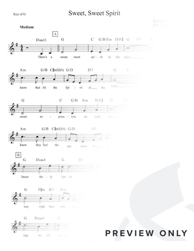 Sweet, Sweet Spirit (arr. P. Karadonev)