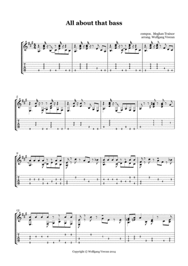 All About That Bass (arr. Wolfgang Vrecun)