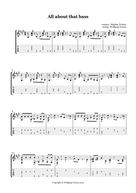 All About That Bass (arr. Wolfgang Vrecun)