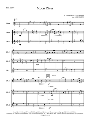 Moon River (arr. Fabio Britto)