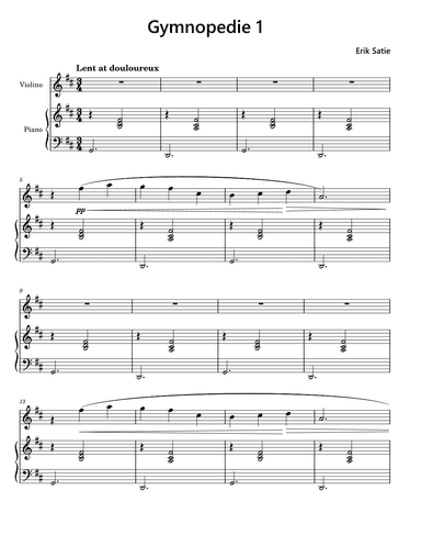 Gymnopedie 1 (arr. Funtom)
