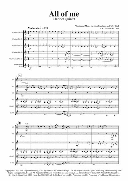All Of Me (arr. Thomas H. Graf)