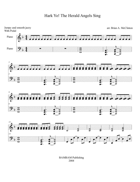 Hark Yo! The Herald Angels Sing (arr. BAMBAM Publishing)