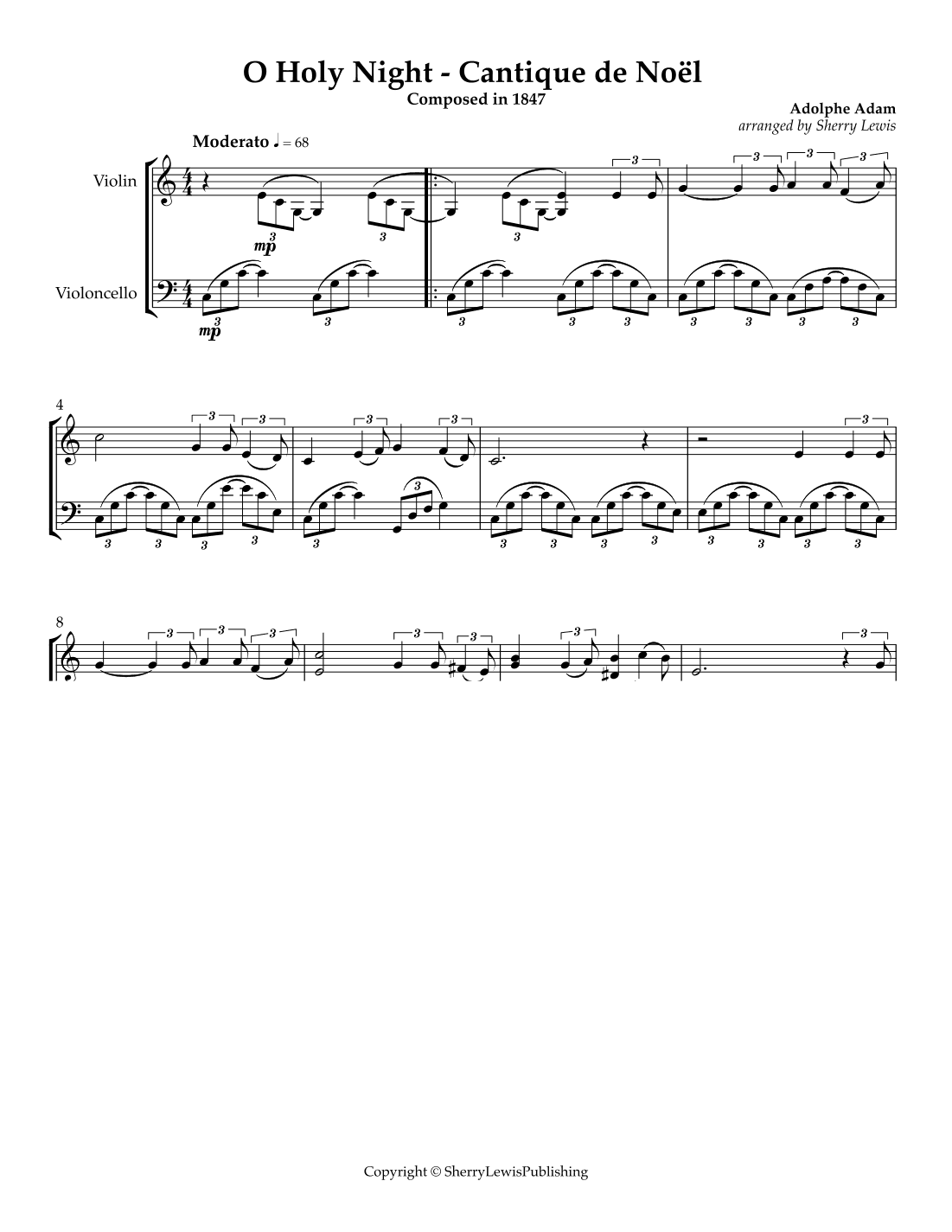 O Holy Night - Cantique de Noël (arr. Sherry Lewis)