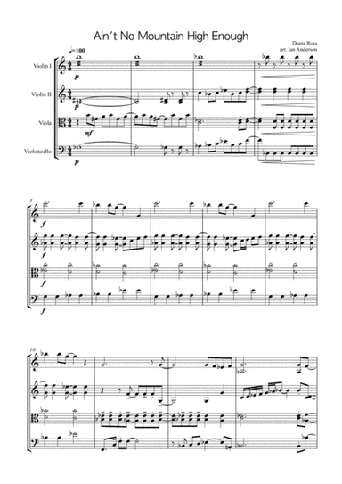 Ain't No Mountain High Enough (arr. Ian Anderson)